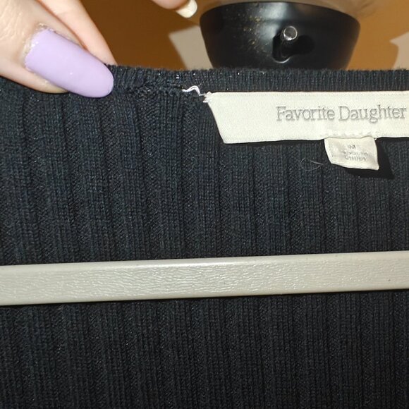 Favorite Daughter Long Sleeve Deep Square Neck Top - Picture 2 of 6